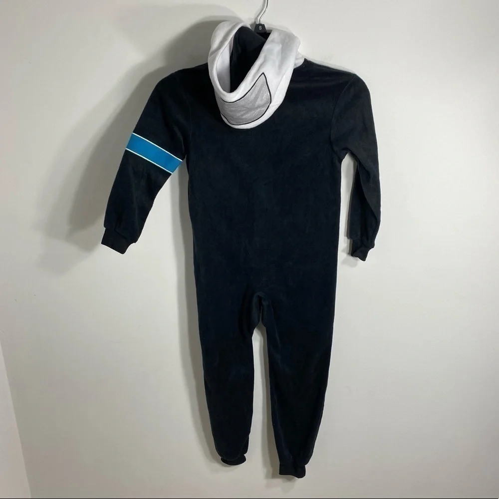 Cat & Jack Hooded Astronaut Bodysuit Pajama Costume Kids Sz XS Black Blue